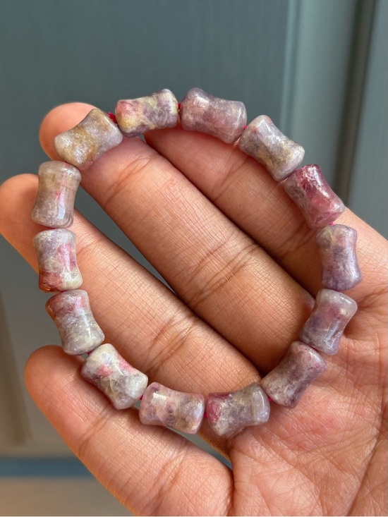Jewelry - Unicorn Tourmaline Bamboo Crystal Bracelet 9.5mm